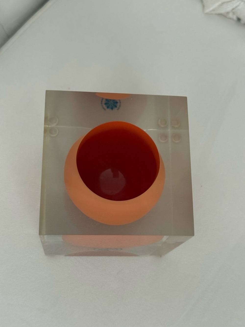 Jonathan Adler Bel Air Mini Scoop Vase Orange - Picture 5 of 7